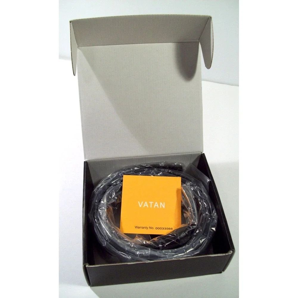 New Men's Vatan Genuine Leather Dress Belt, Fits Waist Size‎ 42, Black